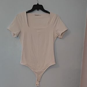Abercrombie & Fitch Light Beige Bodysuit